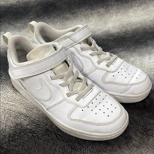 Nike White Sneakers with Velcro Strap and Chunky Midsole